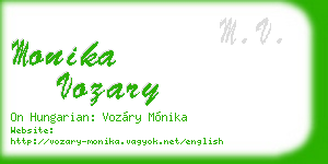 monika vozary business card