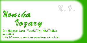 monika vozary business card